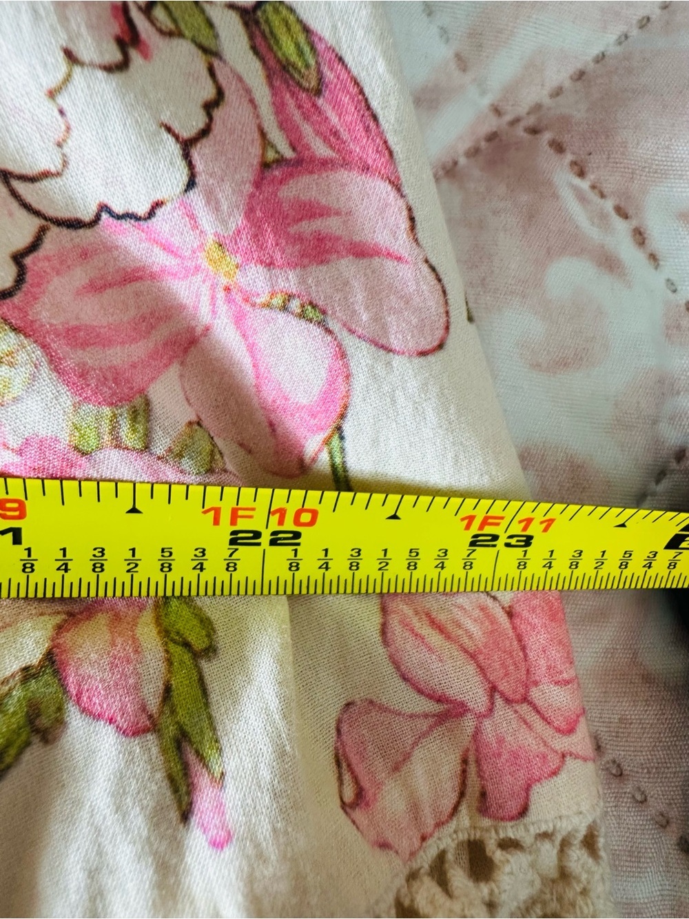 Floral Patchwork Lace Maxi Skirt - Cream - Picture 11 of 12